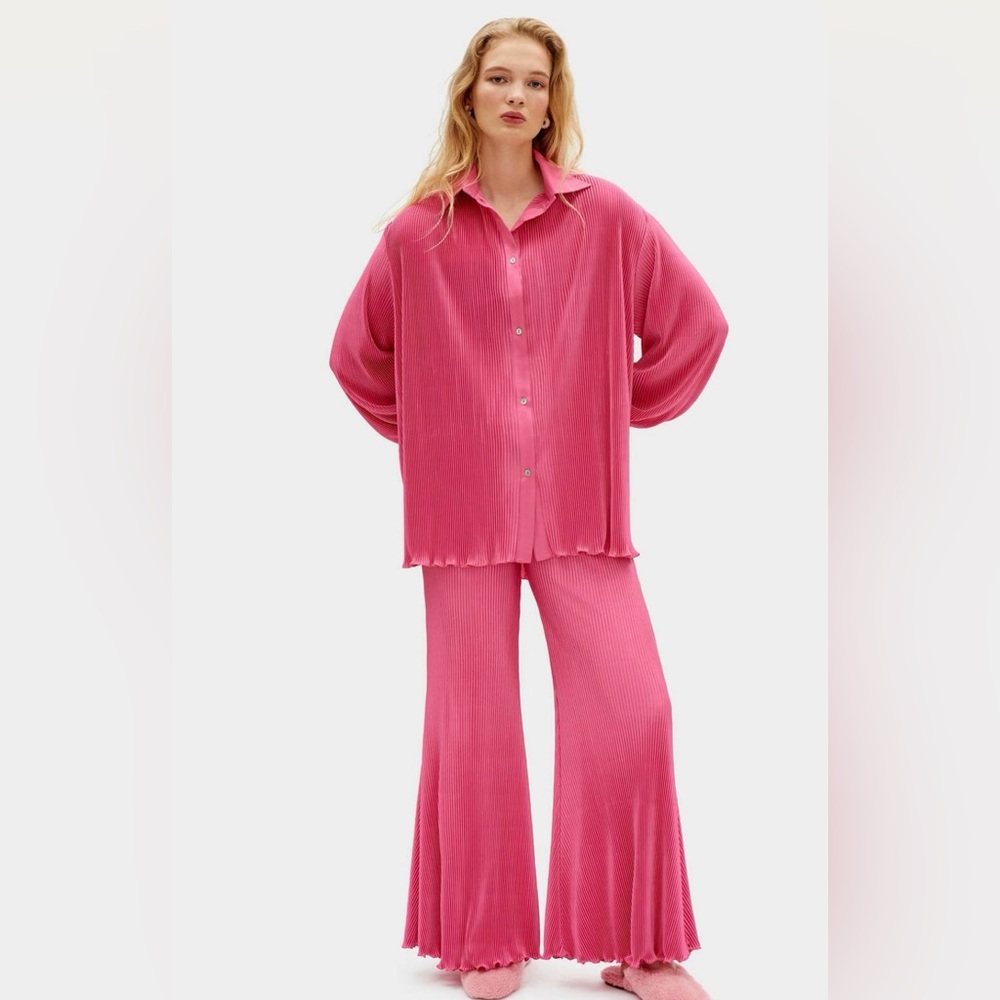 SLEEPER - ORIGAMI PYJAMA SET WITH PANTS - HOT PINK